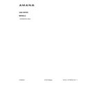 Amana NGD5800HW0 cover sheet diagram