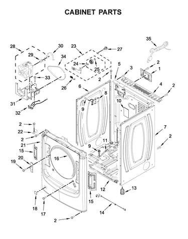 Cabinet parts