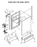 Door and toe panel parts