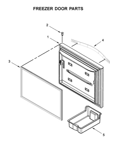 Freezer door parts