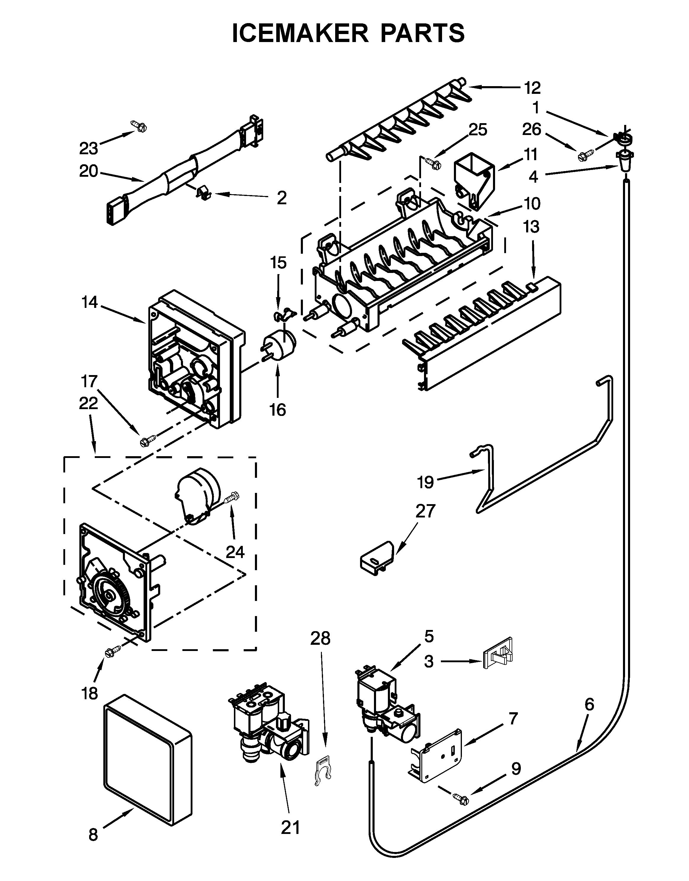 Icemaker parts