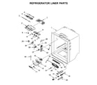 KitchenAid KRFF302EBS00 refrigerator liner parts diagram