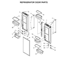 KitchenAid KRFF302EBS00 refrigerator door parts diagram