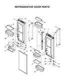 Refrigerator door parts