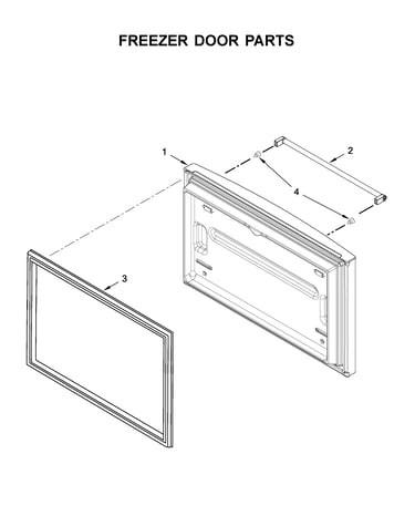 Freezer door parts