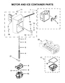 Motor and ice container parts