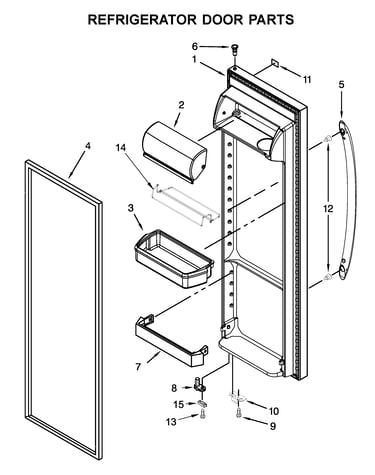 Refrigerator door parts