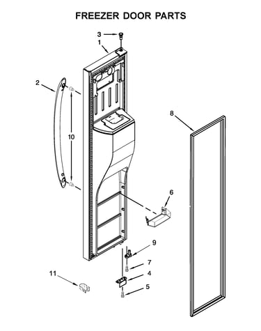 Freezer door parts
