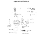 Whirlpool UDT555SAHP0 pump and motor parts diagram
