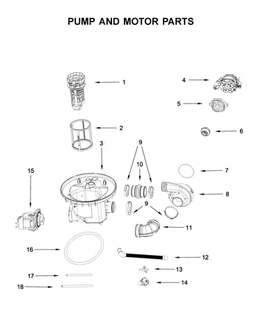 Pump and motor parts