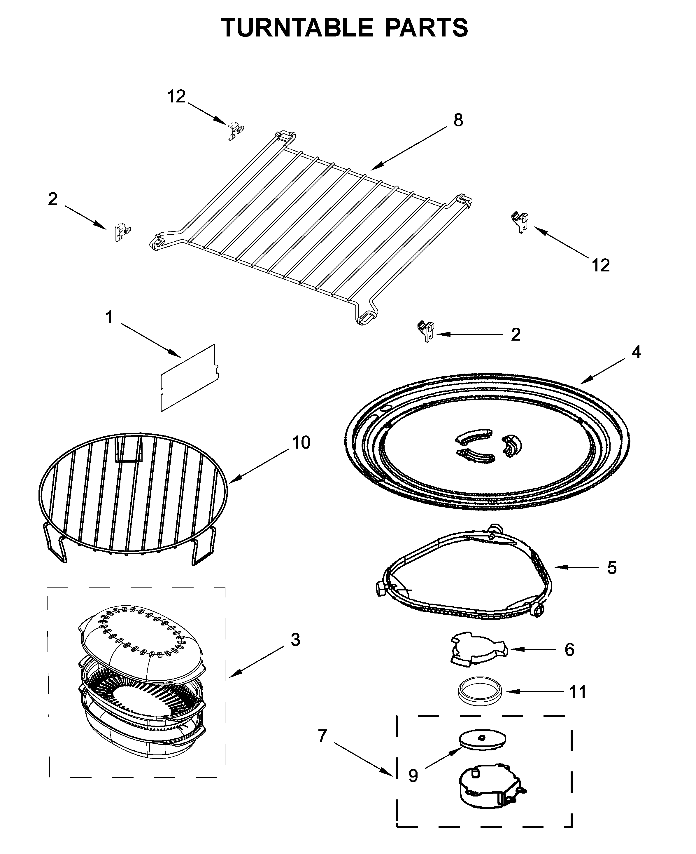 Turntable parts