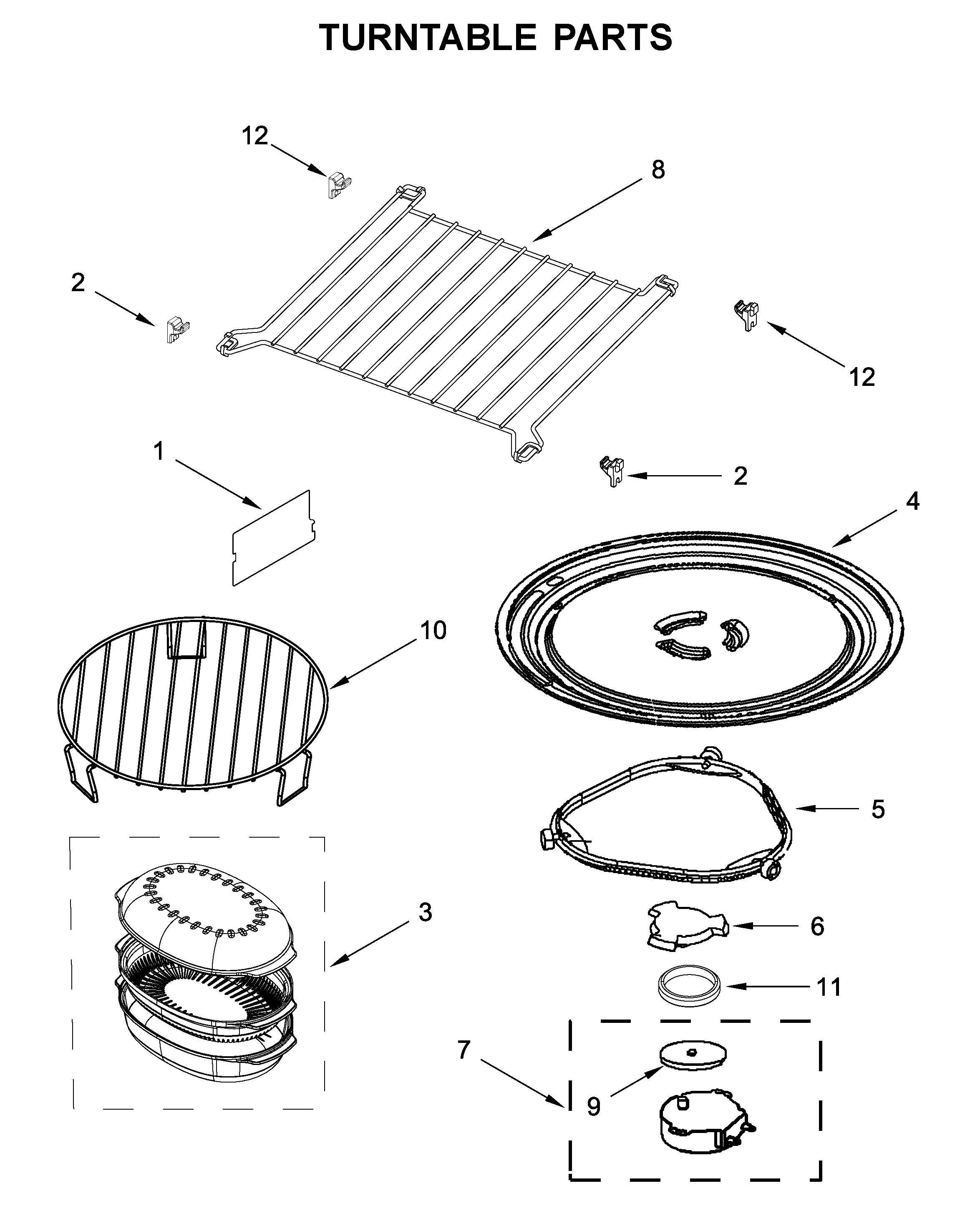 TURNTABLE PARTS