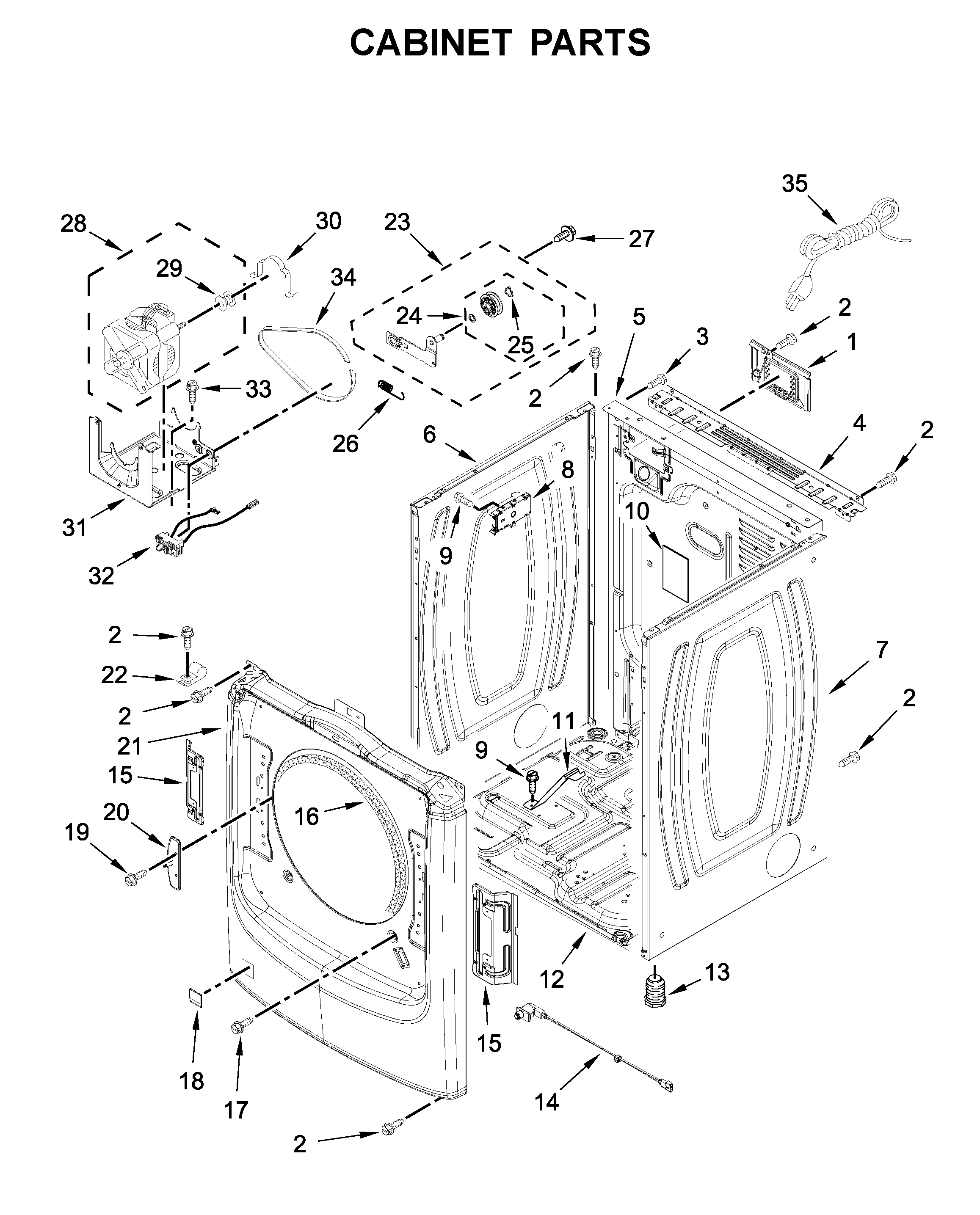 Cabinet parts
