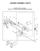 Burner assembly parts
