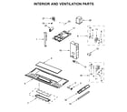 Whirlpool WMH32519HW3 interior and ventilation parts diagram