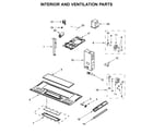 Whirlpool WMH32519HV4 interior and ventilation parts diagram