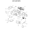 Whirlpool WMH32519HZ4 air flow parts diagram