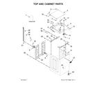 Maytag MVWB757JW0 top and cabinet parts diagram