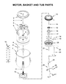 Motor, basket and tub parts
