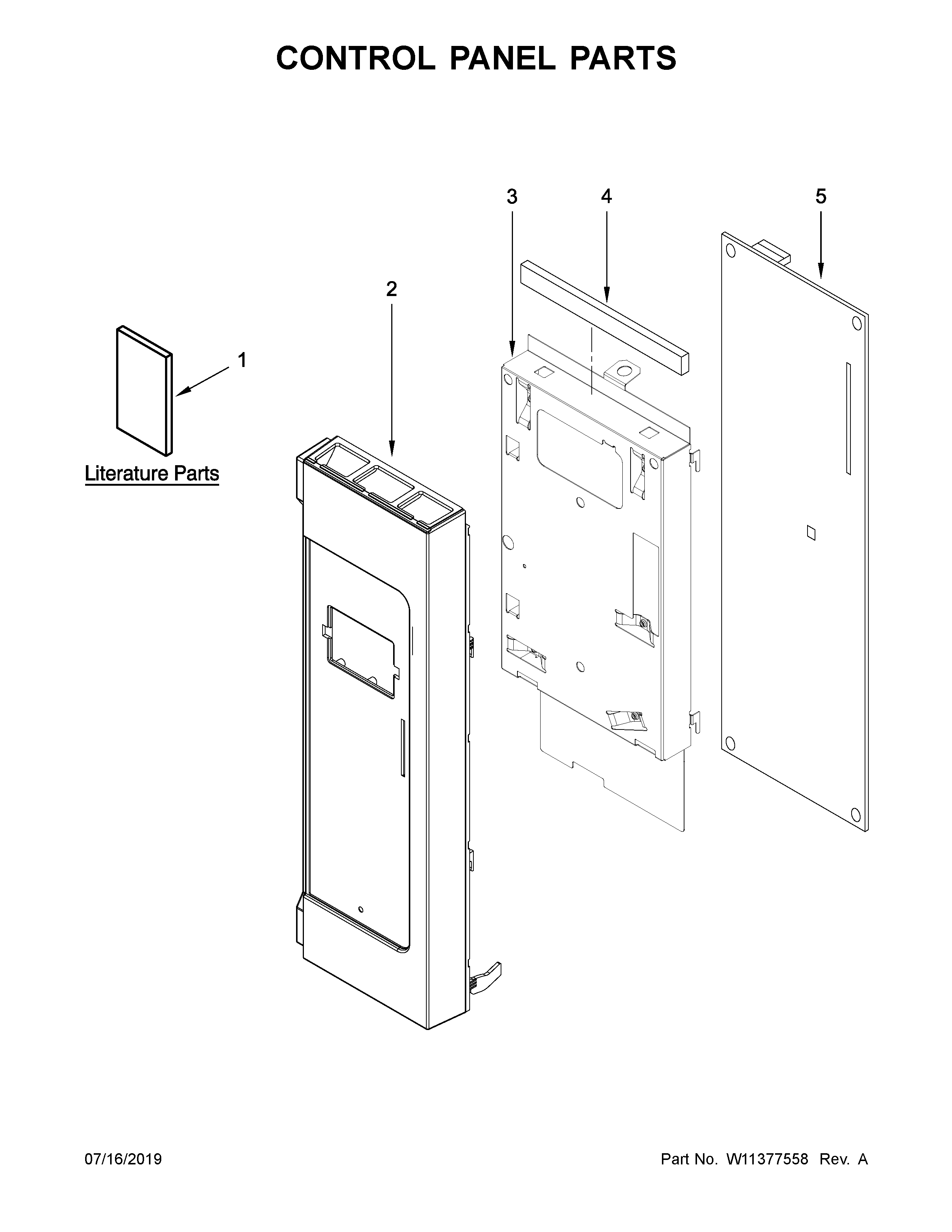 Control panel parts