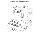 Whirlpool YWMH31017HS2 interior and ventilation parts diagram