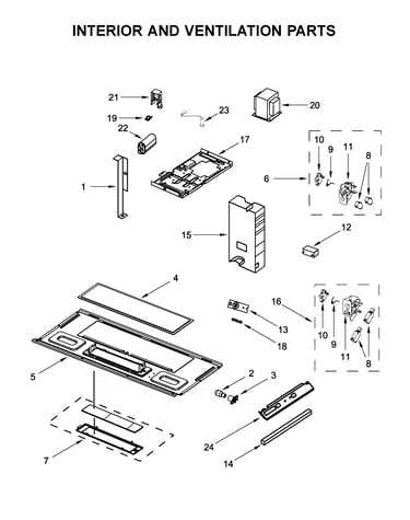 Interior and ventilation parts