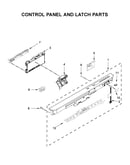 Control panel and latch parts