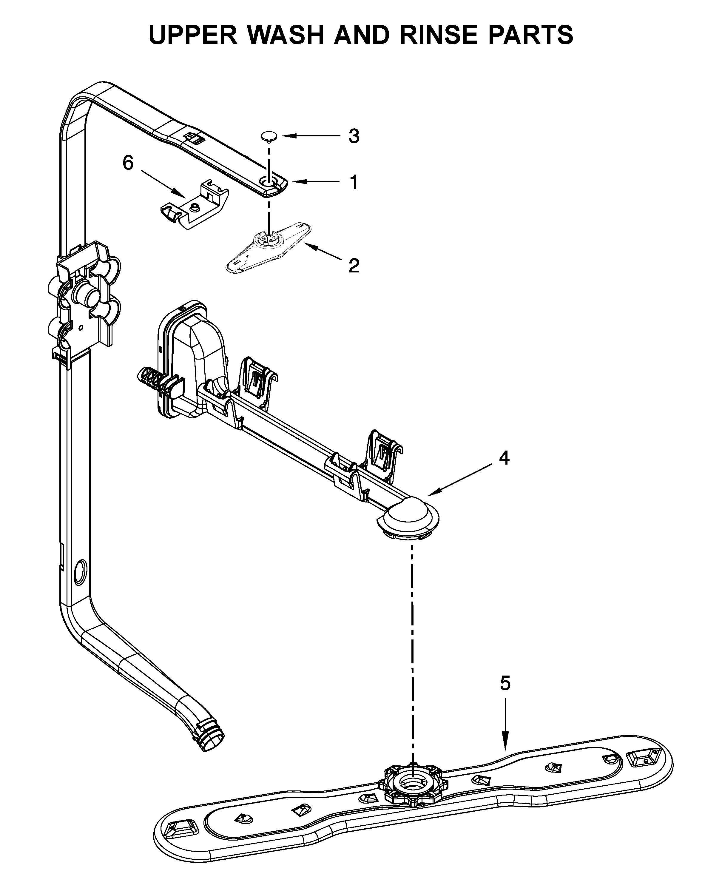 UPPER WASH AND RINSE PARTS