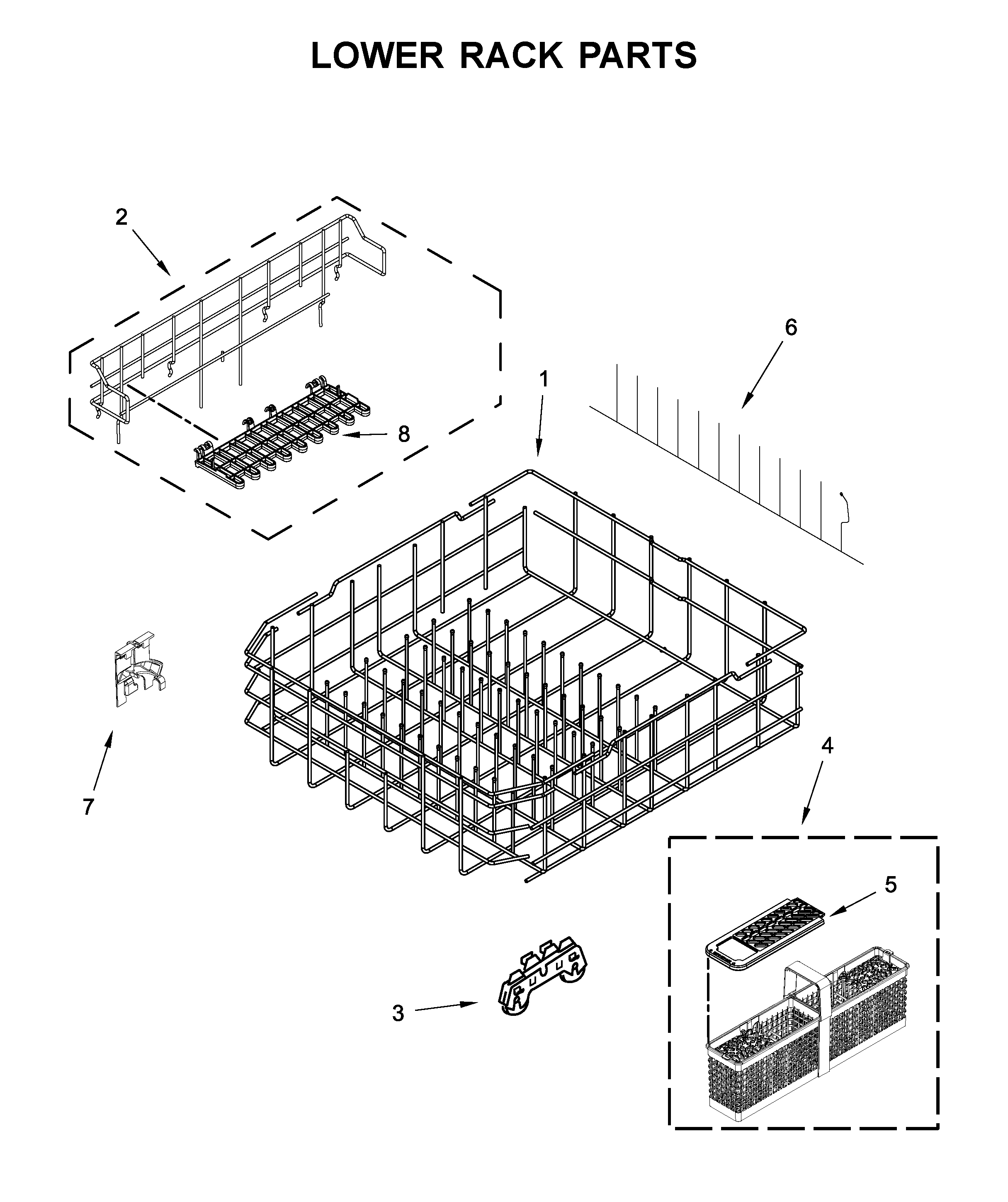 LOWER RACK PARTS