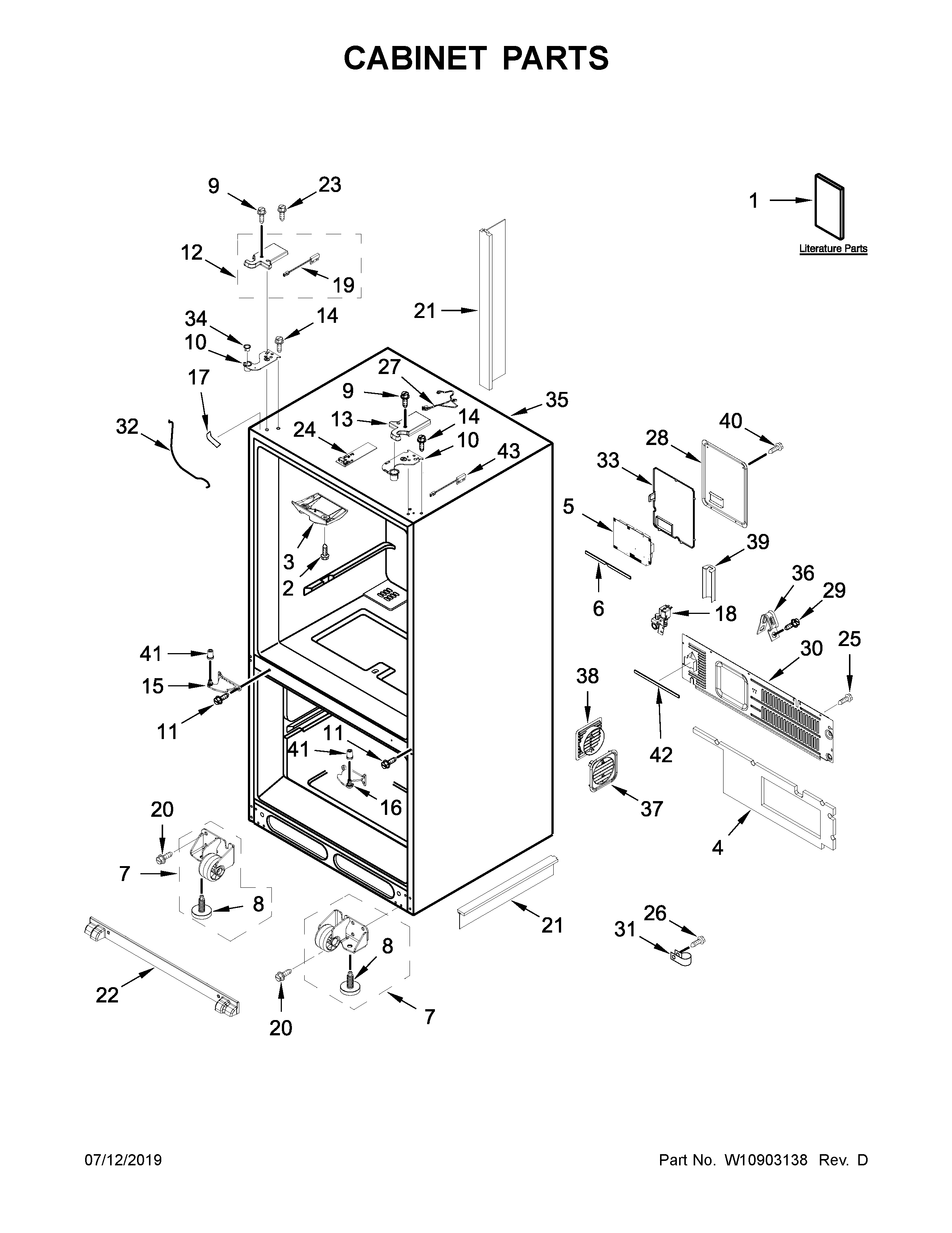 Cabinet parts