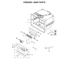 Jenn-Air JFFCC72EFS00 freezer liner parts diagram