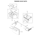 Jenn-Air JFFCC72EFS00 freezer door parts diagram
