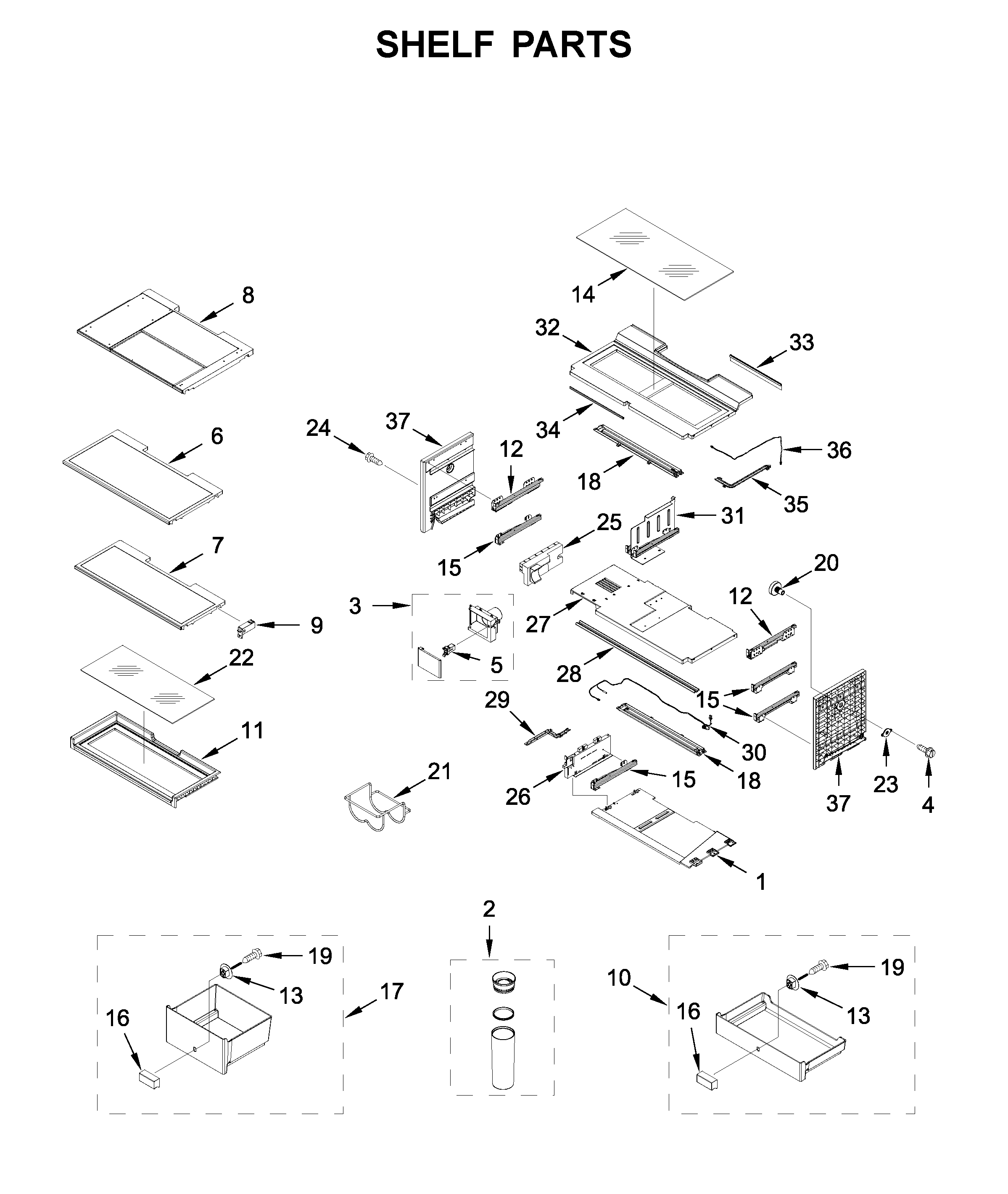 Shelf parts