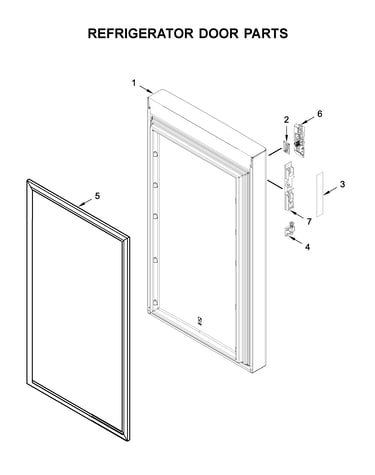Refrigerator door parts