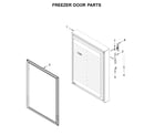 KitchenAid KBBX104EPA02 freezer door parts diagram