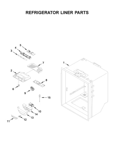 Refrigerator liner parts