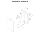 Whirlpool WRB322DMHV01 refrigerator door parts diagram