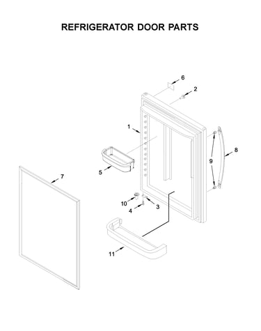 Refrigerator door parts