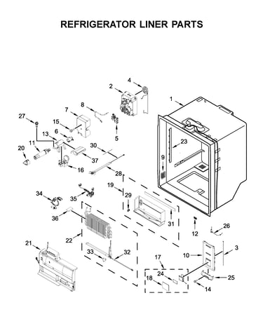 Refrigerator liner parts