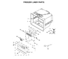 Jenn-Air JFFCC72EFS02 freezer liner parts diagram