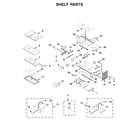 Jenn-Air JFFCC72EFS02 shelf parts diagram