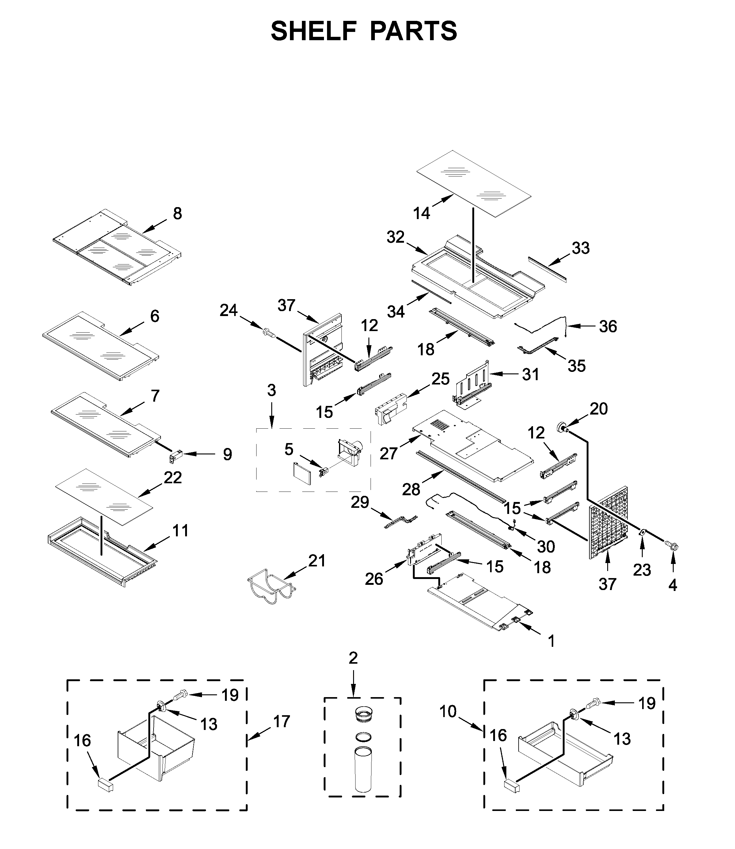 Shelf parts