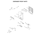 Jenn-Air JFFCC72EFS02 dispenser front parts diagram