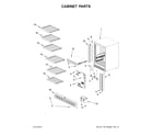 Jenn-Air JUWFR242HL00 cabinet parts diagram