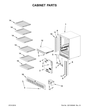 Cabinet parts