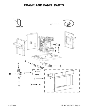 Frame and panel parts
