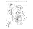 Jenn-Air JJB6424HL0 grinder, diverter and water heater parts diagram