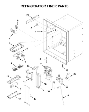 Refrigerator liner parts