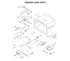 Maytag MFI2269FRW01 freezer liner parts diagram