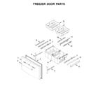 Maytag MFI2269FRW01 freezer door parts diagram